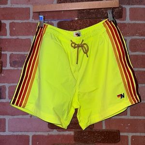 Aviator Nation Men’s Bathing Suit Trunks/Board Shorts
in Neon Yellow Size 31